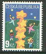 Czech Republic 2000 Europa 9k (sheets of 6 pro rata) unmounted mint