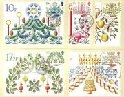 Great Britain 1980 Christmas set of 5 PHQ cards with appropriate stamps each very fine used with first day cancels
