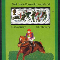 Exhibition souvenir sheet for 1975 6th York Coin & Stamp Fair showing,Great Britain Hastings 1s3d unmounted mint