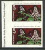 Philippines 1985 Medicinal Plants 1p20 (Orthosiphon aristatus) imperf pair on gummed wmk'd paper (from the single imperf archive sheet) as SG 1884