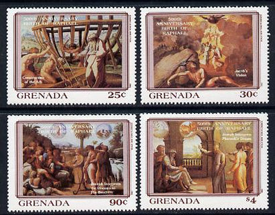 Grenada 1983 500th Anniversary of Raphael set of 4 unmounted mint SG 1237-40