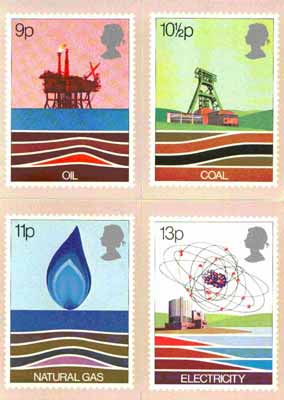 Great Britain 1978 Energy Resources set of 4 PHQ cards unused and pristine