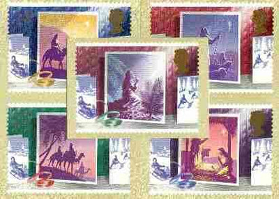 Great Britain 1988 Christmas - Christmas Cards set of 5 PHQ cards unused and pristine