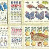 Great Britain 1977 Christmas - Twelve Days of Christmas set of 6 PHQ cards unused and pristine