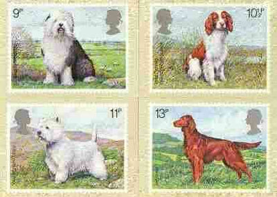 Great Britain 1979 Dogs set of 4 PHQ cards unused and pristine