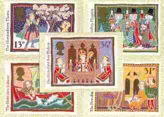 Great Britain 1986 Christmas - Folk Customs set of 5 PHQ cards unused and pristine