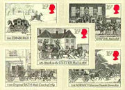 Great Britain 1984 First Mail Coach Run set of 5 PHQ cards unused and pristine