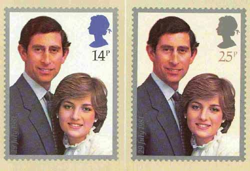 Great Britain 1981 Royal Wedding set of 2 PHQ cards unused and pristine