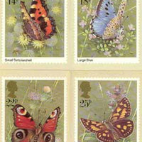 Great Britain 1981 Butterflies set of 4 PHQ cards unused and pristine