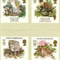 Great Britain 1986 Europa - Nature Conservation set of 4 PHQ cards unused and pristine