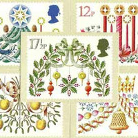 Great Britain 1980 Christmas set of 5 PHQ cards unused and pristine