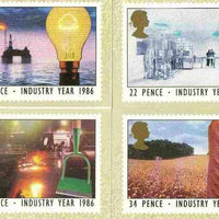 Great Britain 1986 Industry Year set of 4 PHQ cards unused and pristine