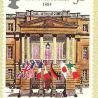 Great Britain 1984 London Economic Summit PHQ card unused and pristine
