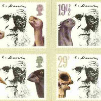Great Britain 1982 Death Centenary of Charles Darwin set of 4 PHQ cards unused and pristine