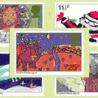 Great Britain 1981 Christmas - Children's Paintings set of 5 PHQ cards unused and pristine