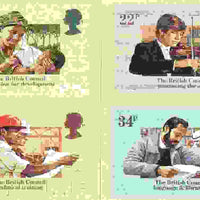 Great Britain 1984 British Council 50th Anniversary set of 4 PHQ cards unused and pristine
