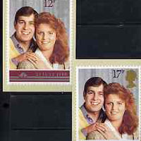 Great Britain 1986 Royal Wedding set of 2 PHQ cards unused and pristine