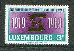 Luxembourg 1969 International Labour Organization 3f unmounted mint, SG 840*