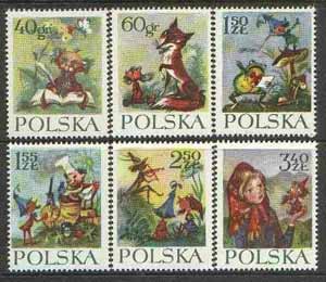 Poland 1962 Maria Konopnicka's Fairy Tale set of 6 unmounted mint, SG 1351-56, Mi 1364-69