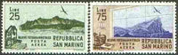 San Marino 1952 Aerial Survey set of 2 unmounted mint SG 452-53