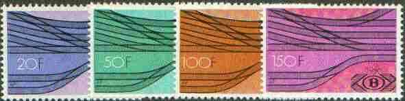 Belgium 1976 Railway Parcels - Railway Junction set of 4 unmounted mint, SG P2431-34*