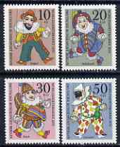 Germany - West Berlin 1970 Humanitarian Relief Fund set of 4 Puppets unmounted mint SG B374-77*