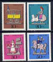 Germany - West Berlin 1969 Humanitarian Relief Fund set of 4 Pewter Figurines unmounted mint SG B339-42*