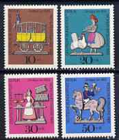 Germany - West Berlin 1969 Humanitarian Relief Fund set of 4 Pewter Figurines unmounted mint SG B339-42*