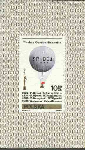Poland 1981 Balloons imperf m/sheet unmounted mint, SG MS 2727, Mi BL 85