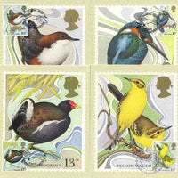 Great Britain 1980 Centenary of Wild Birds Protection Act set of 4 PHQ cards with appropriate stamps each very fine used with first day cancels