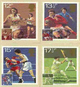 Great Britain 1980 Sport Centenaries set of 4 PHQ cards with appropriate stamps each very fine used with first day cancels