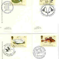 Great Britain 1988 Bicentenary of Linnean Society set of 4 PHQ cards with appropriate stamps each very fine used with first day cancels