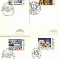 Great Britain 1987 Europa - British Architects set of 4 PHQ cards with appropriate stamps each very fine used with first day cancels
