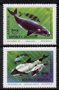 Argentine Republic 1993 Whales set of 2 unmounted mint, SG 2352-53*