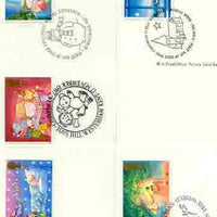 Great Britain 1987 Christmas set of 5 PHQ cards with appropriate stamps each very fine used with first day cancels