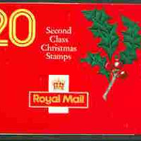 Great Britain 1991 Christmas - Illuminated Letters booklet containing pane of 20 x 18p