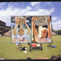 St Vincent - Grenadines 1988 International Tennis Players m/sheet unmounted mint SG MS 590