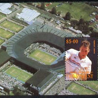 St Vincent - Bequia 1988 International Tennis Players $5 m/sheet (Ivan Lendl) unmounted mint