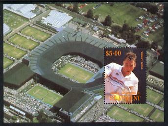 St Vincent - Bequia 1988 International Tennis Players $5 m/sheet (Ivan Lendl) unmounted mint