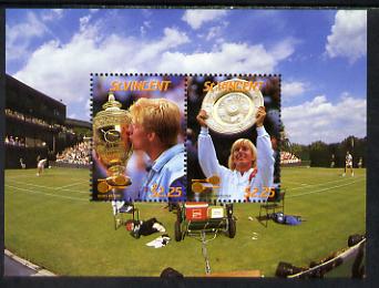 St Vincent 1987 International Tennis Players m/sheet unmounted mint SG MS 1065