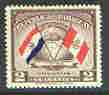 Paraguay 1945 President Morinigo's Goodwill Visit 2g (Flags of Paraguay & Peru) unmounted mint SG 612*