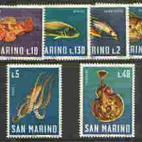 San Marino 1966 Sea Animals complete set of 10 values unmounted mint, SG 804-13*