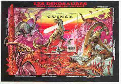 Guinea - Conakry 1999 Dinosaurs perf m/sheet (1000f) fine cto used