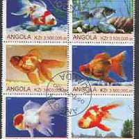Angola 2000 Ornamental Fish set of 6 very fine cto used