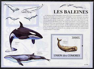Comoro Islands 2009 Whales perf s/sheet unmounted mint