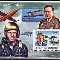Comoro Islands 2009 Aviators & Aircraft perf s/sheet unmounted mint, Michel BL456
