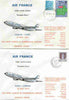 Great Britain 1974 Air France Airbus first commercial service flight cover London to Paris plus matched cover for return