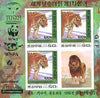 North Korea 1996 WWF World Conservation Union imperf m/sheet containing 3 x 50ch (Tiger) plus label as SG N3630 unmounted mint