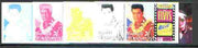 Turkmenistan 2000 Elvis in 'Blue Hawaii' (From Pop Art sheetlet) the set of 5 imperf progressive proofs comprising the four individual colours plus all 4-colour composite unmounted mint