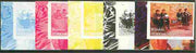 Turkmenistan 2000 The Beatles (From Pop Art sheetlet) the set of 5 imperf progressive proofs comprising the four individual colours plus all 4-colour composite